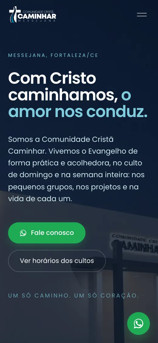 Site da Comunidade Caminhar