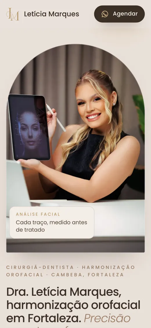Site da Dra. Letícia Marques